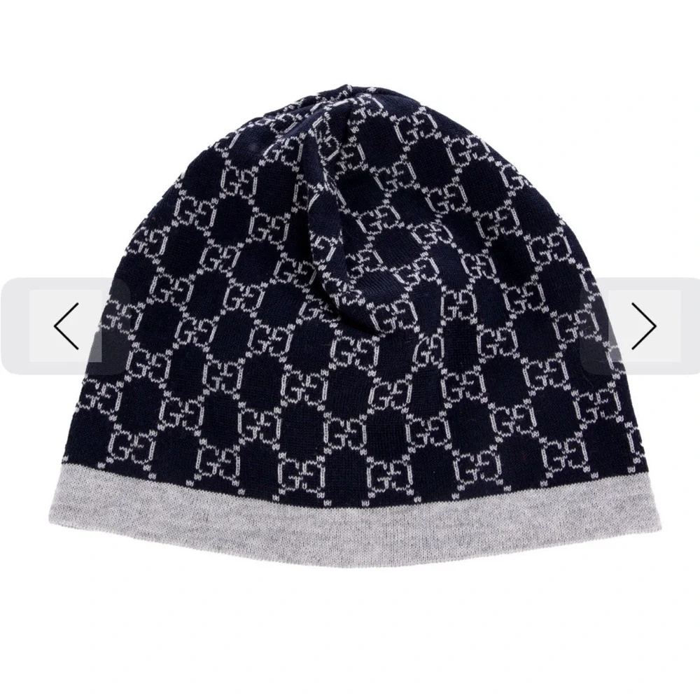 Gucci Blue and Gray Beanie - Picture 2 of 5